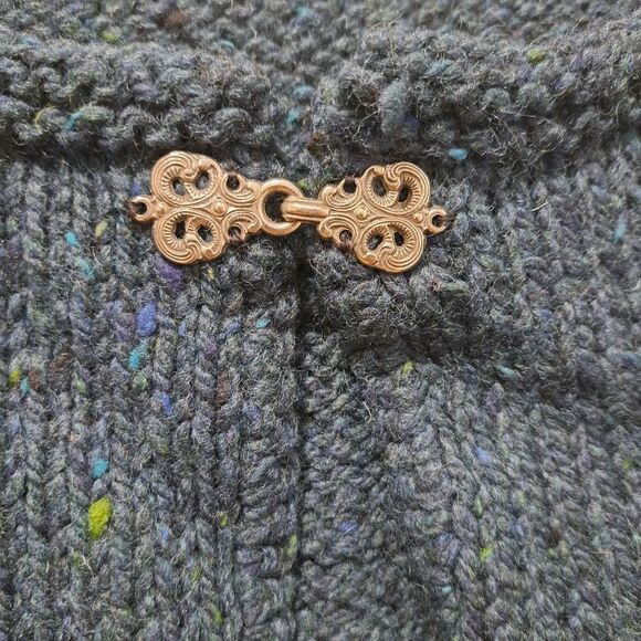 Vintage Knitting Needles For Margaret Hill Crochet Knit Sweater XL Green/Blue - Picture 11 of 17